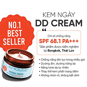 Kem dưỡng ngày trắng da, làm sáng da,làm mờ dấu hiệu lão hóa da Lá House Herbal White DD Cream SPF 60PA+++ 10ml/30ml