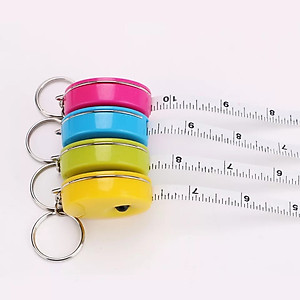 Móc Đeo Chìa Khóa Kiêm Thước Dây rút dài 1,5m-Màu Ngẫu Nhiên