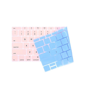 Miếng phủ bàn phím bằng silicon chống bụi, chống nước bảo vệ cho Macbook màu Ombre