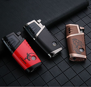 Vỏ Hột Quẹt Bật Lửa Khò Gas Để Bàn 2 Tia Cực Mạnh Honest BCZ 754 Đẹp Độc Lạ - Dùng Gas Cao Cấp