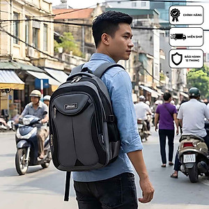 Balo laptop chống sốc đa năng thời trang cao cấp Xbags XB 2004 tiện ích đi học đi làm năng động cá tính, nhiều ngăn!