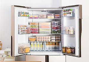 Hộp nhựa bảo quản thực phẩm Nakaya 540ml - Hình tròn 