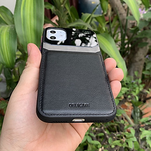 Ốp lưng da kính cao cấp dành cho iPhone 12 Mini / 12 / 12 Pro / 12 Pro Max - Hàng chính hãng
