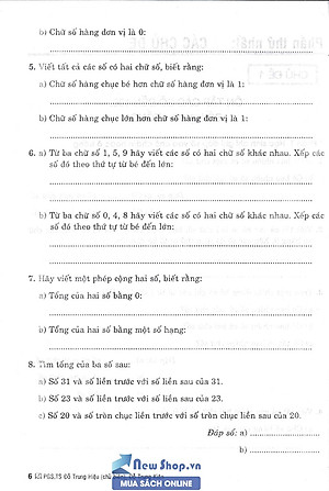 Thử Sức Trạng Nguyên Nhỏ Tuổi Môn Toán Lớp 2 - Tập 1 (Biên Soạn Theo Chương Trình Mới)