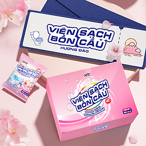 Viên sạch bồn cầu Geto chai thả bồn cầu sạch khuẩn tẩy sạch mảng bám khử mùi diệt vi khuẩn toilet
