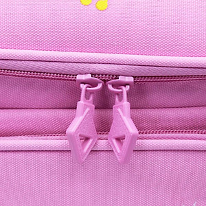 Ba Lô Bé Gái Học Sinh Chống Gù Kèm Bóp Viết - Hình Kỳ Lân - Hong Sheng 9882 - Màu Hồng