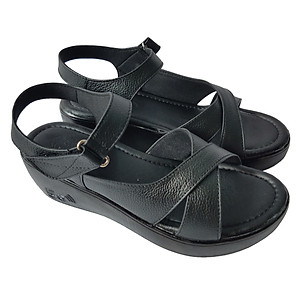 Giày Đế Xuồng Nữ BIGGBEN Da Bò Thật Cao 5 Phân SDX55