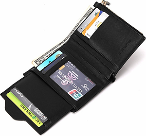 Bóp da nam BOGESI loại đứng BD153 - Màu đen