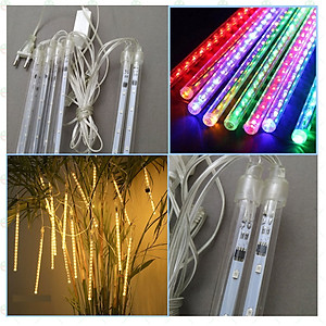 [Trang Trí Đẹp] Bộ Đèn Led Sao Băng KhoNCC Hàng Chính Hãng - Treo Trên Cao Đủ Màu 8 Ống 50 Cm - Chống Nước Để Ngoài Trời - KLM-8LSB5T