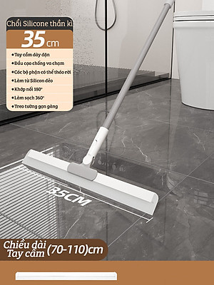 Cây Gạt Nước Sàn Nhà, Lau Kính Đa Năng 2 Trong 1 Damas C3 Pro - Chất liệu lưỡi gạt làm từ Silicone cao cấp - Tay cầm hợp kim bền đẹp, điều chỉnh độ cao linh hoạt - Lưỡi gạt xoay 360 độ giúp làm sạch mọi ngóc ngách dễ dàng, nhanh chóng, sạch bong kin kít