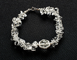 Vòng Tay Phong Thủy Thạch Anh Trắng Thiên Nhiên Mix Bạc 925 Cho Mạng Kim Thủy, Món Qùa Trang Sức  Phong Thủy May Mắn Ý Nghĩa  VK103 