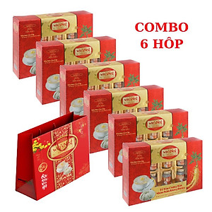 (Thùng 06 hộp) Yến Sào Win'snest Tổ Yến Chưng Sẵn Nhân Sâm Không Đường 20% (6 Lọ/Hộp) Món quà sức khỏe (KÈM TÚI)