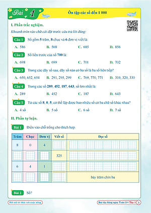 Combo Bài Tập Hằng Ngày, Bài Tập Tuần và Đề Kiểm Tra Toán, Tiếng Việt Lớp 3 - Kết Nối Tri Thức Với Cuộc Sống - Học kì 1