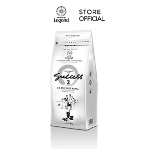 Cà Phê Hạt Mộc Trung Nguyên Legend Success 2 – Gói 1kg – Cà Phê Thể Chất Mạnh, Vị Cân Bằng