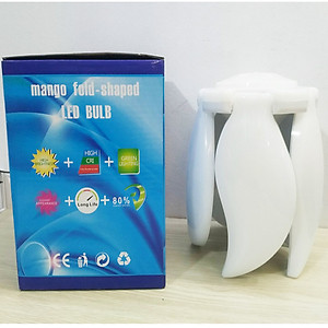 Bóng Đèn Led Hình 4- 5 Cánh Quạt LEDBULB , Đèn Led hình Cánh Hoa thêm 1 bóng trung tâm, Ánh Sáng Trắng Tiết Kiệm Điện siêu sáng, chuôi E27