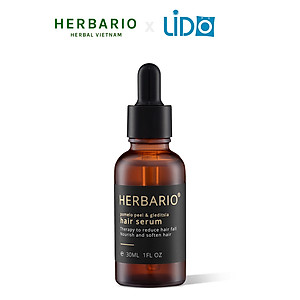 Serum mọc tóc tinh dầu vỏ bưởi & tinh dầu bồ kết herbario 30ml tinh chất kích thích mọc tóc nhanh, ngăn rụng tóc, hỗ trợ trị Rụng Tóc, làm tóc dài nhanh