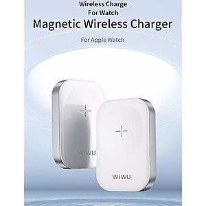 Dock đế sạc nhanh không dây magnetic 2.5W chuẩn MFI cho Apple Watch series 1 / 2 / 3 / 4 / 5 / 6 / 7 / 8 / SE / Watch Ultra 49mm sạc cổng ligning hiệu WIWU M16 sạc được tất cả phiên bản cho Apple Watch, chip sạc thông minh - Hàng nhập khẩu