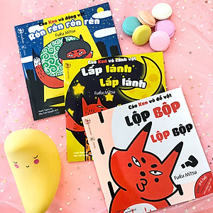 Sách Set 3 cuốn Ehon Chơi cùng cáo Ken - Ehon Nhật Bản cho bé 0-6 tuổi phát triển ngôn ngữ