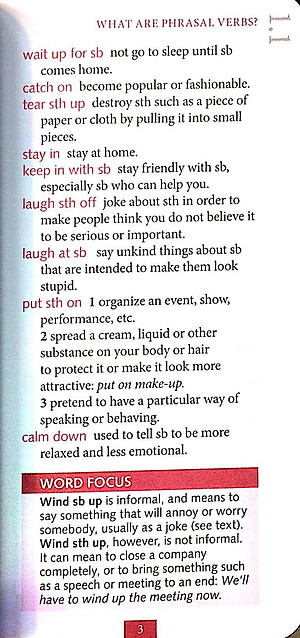 Sách Oxford Learner's Pocket Phrasal Verbs and Idioms