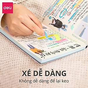 Giấy Note Ghi Chú Đánh Dấu Trang Giấy Phân Trang Dạng Dài Nhiều Màu Sắc Trong Suốt - 25908 EA10202 9062 9063 9064