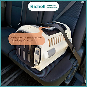Lồng vận chuyển 2 cửa và nhà ở cho thú cưng Richell Nhật Bản 2in1 có thể tháo rời | Pet