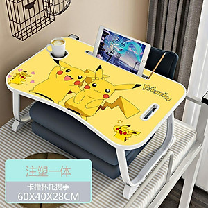 Bàn học sinh gấp gọn thông minh có khe máy tính bảng, khay để ly - chân bàn sơn tĩnh điện