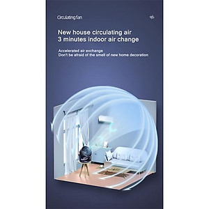 Quạt Điện Làm Mát Để Bàn Chạy Pin 2400mAh Sạc USB Xiaomi-Hàng chính hãng