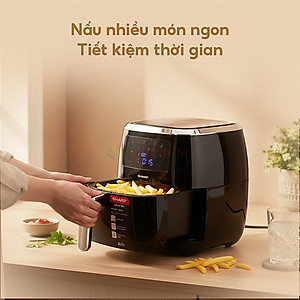 Nồi chiên không dầu điện tử Sharp 6.8 lít KF-AF68EPV - Hàng chính hãng