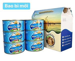 Đặc sản An Giang - LỐC 6 HỘP MẮM CÁ LINH CHƯNG ĐÓNG HỘP 200G CHÍNH HÃNG ANTESCO DÙNG KÈM CÁ LINH KHO MÍA MCLCX6 - Ocop 4 Sao