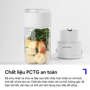 Máy xay sinh tố cầm tay LocknLock dung tích 475ml - Màu ngà - EJJ346IVY - Hàng chính hãng