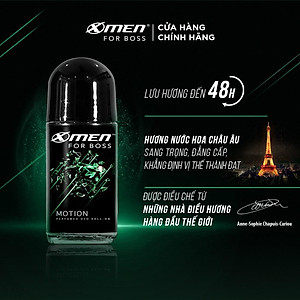 Combo 2 Lăn khử mùi Xmen for Boss 50ml/chai Hương Năng Động Motion