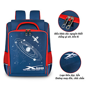 Balo chống gù cho bé tiểu học Xbags Universe Xb 3102 balo siêu nhẹ cho học sinh cấp 1