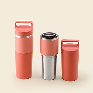 Bình giữ nhiệt Slo 2in1 with tumbler LocknLock LHC4332 (Bình giữ nhiệt và cốc nhựa) 600ml