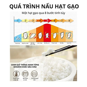 Nồi cơm điện lòng sứ dưỡng sinh 1.2L Mishio MK381 - Hàng chính hãng