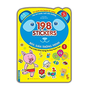 Bóc Dán Hình Thông Minh Phát Triển Khả Năng Tư Duy Toán Học IQ EQ CQ (5-6 Tuổi) - 198 Sticker (Quyển 1)
