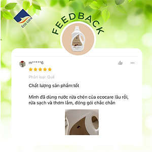 Nước Rửa Chén Hữu Cơ Bồ Hòn Và Tinh Dầu Quế 500ml thương hiệu Ecocare