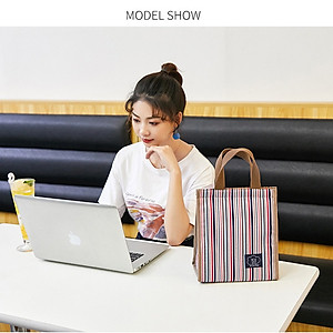 Túi Đựng Hộp Cơm Giữ Nhiệt Size Lớn, Kiểu Dáng Thời Trang Hiện Đại Ver.5 - Hàng Chính Hãng Besti