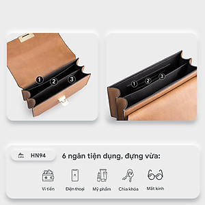 Túi Lata ( Thời trang nữ đi chơi size 18 - Túi đeo chéo da HN94 )