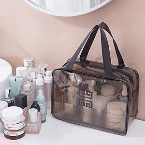Set 3  Túi Đựng Mỹ Phẩm Trong Suốt Chống Thấm Nước Đa Dạng Kích Thước Đi Biển Đi Bơi Tiện Lợi Du Lịch