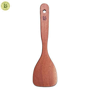 Muỗng Xới Cơm Cán Dài Cỡ Trung - Vá Gỗ S2 Xà Cừ - Đồ Gỗ Nhà Bếp Thương Hiệu Trường Sơn