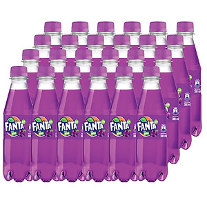 Thùng 24 Chai Nước Giải Khát Có Gas Fanta Nho 300ml x 24