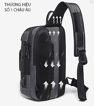 Túi đeo chéo đeo ngực nam cao cấp phong cách châu âu
