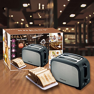 Máy nướng bánh mỳ sandwich  SOKANY  HJT 008s , 800W - Hàng chính hãng