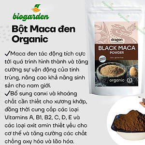 Bột Maca đen hữu cơ 100gr - Dragon Superfoods