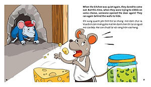 Truyện tranh ngụ ngôn dành cho thiếu nhi ( Song ngữ Anh- việt ) Chuột gà trống và mèo