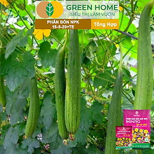 Phân NPK 15-5-20 Greenhome, Minro, Bao 1Kg, Kích Ra Hoa, Tăng Đậu Trái Trên Kiểng, Cây Ăn Trái, Củ