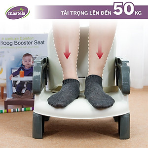 Ghế ăn dặm cho bé gập gọn và nâng hạ độ cao Mastela 7331 - Ghế tập ăn dặm cho bé đạt chuẩn ASTM Mỹ BPA Free