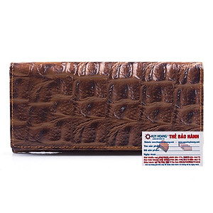 Bóp da nữ vân cá sấu lớn 2 gấp nhiều màu Huy Hoàng HP3116-17-18 + tặng 01 áo thun