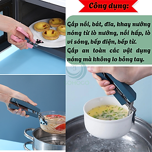 Kẹp Gắp Nồi Chống Nóng Đa Năng- Kẹp Gắp Đồ Nóng Thông Minh- Kẹp Gắp Nồi/Bát Chịu Nhiệt- Kẹp Gắp Khay Nướng Chống Trượt- Kẹp Gắp Đồ Nhà Bếp An Toàn