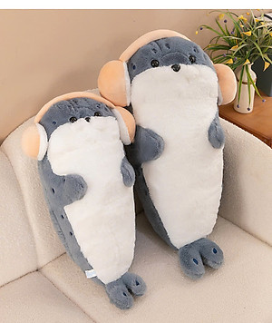 GẤU BÔNG RÁI CÁ ĐEO TAI NGHE – THÚ NHỒI BÔNG NGỘ NGHĨNH CỰC DỄ THƯƠNG